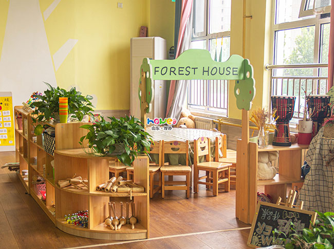 幼儿园区角实木组合家具