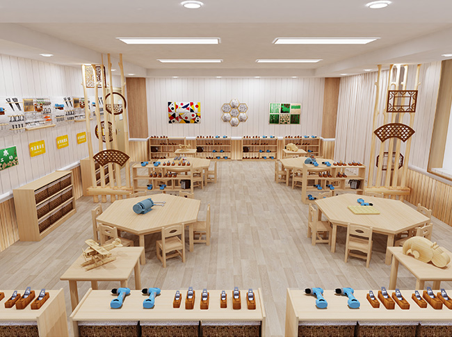 幼儿园的特色课程之木工坊