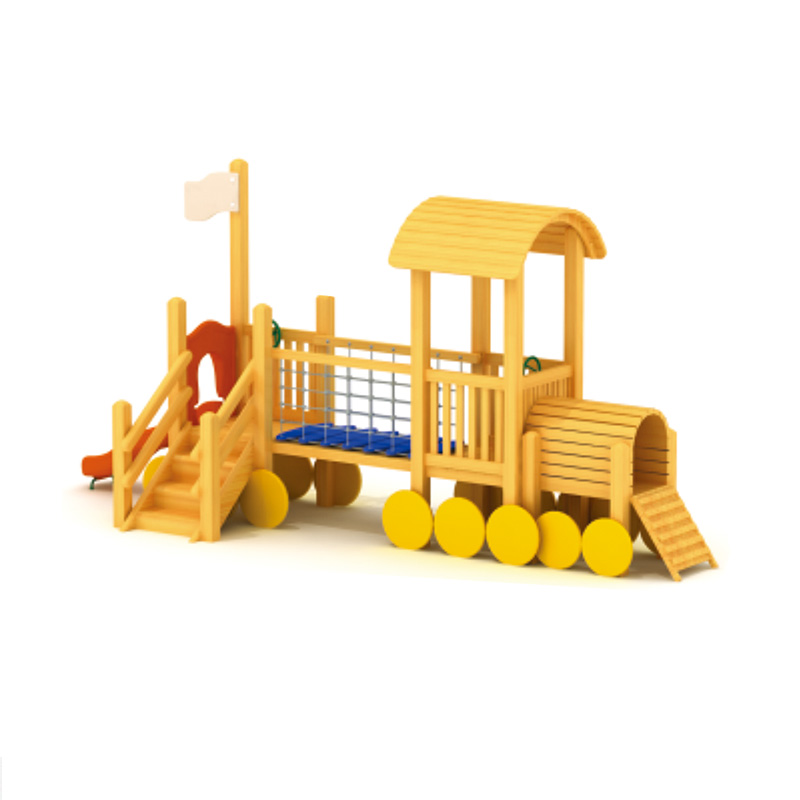 幼儿园实木滑梯HP-WH90183